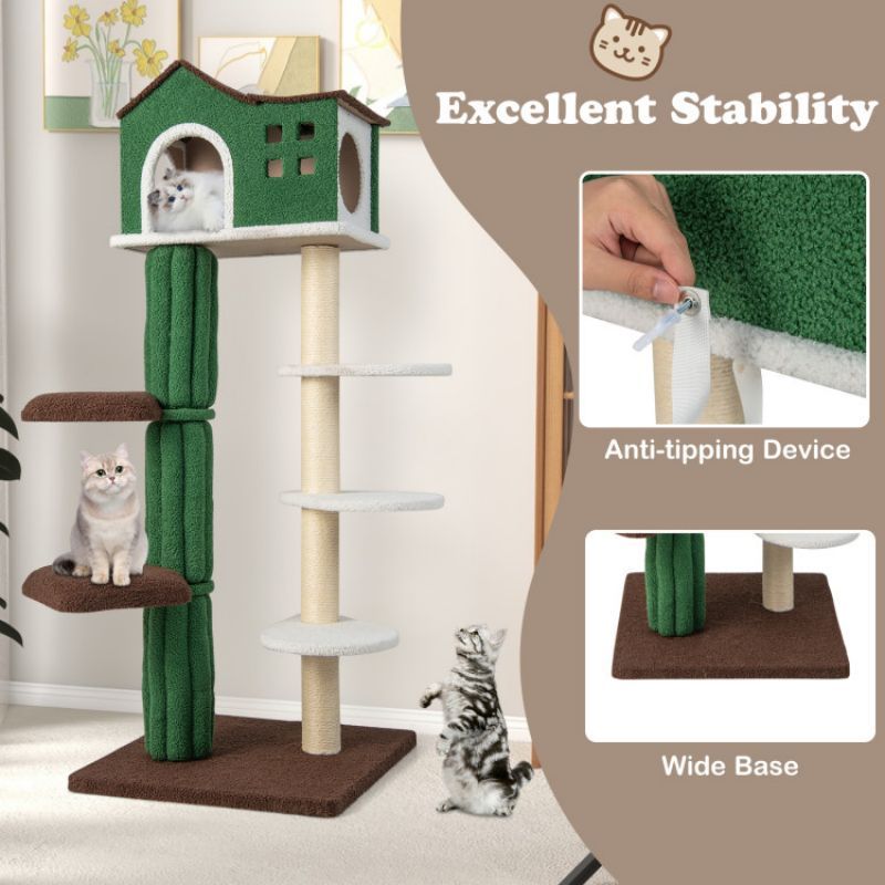 Purrfect Pet Kingdom Safe Indoor Cat Playground Tower Purrfect Pet Kingdom