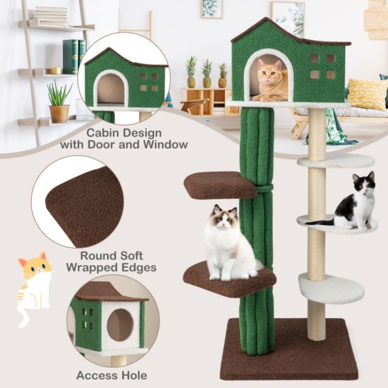 Purrfect Pet Kingdom Safe Indoor Cat Playground Tower Purrfect Pet Kingdom