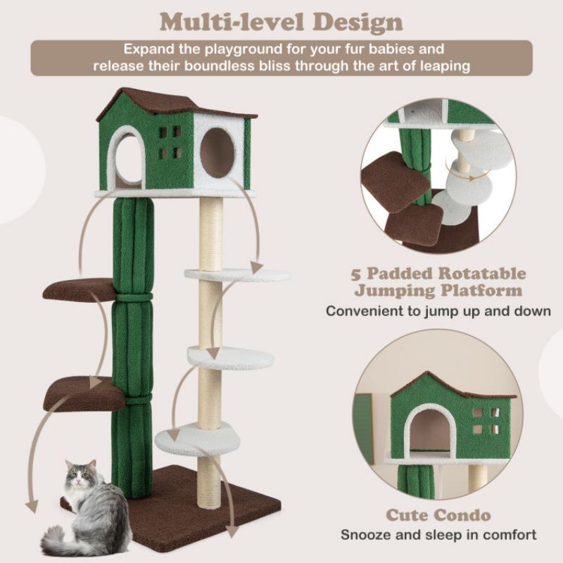 Purrfect Pet Kingdom Safe Indoor Cat Playground Tower Purrfect Pet Kingdom