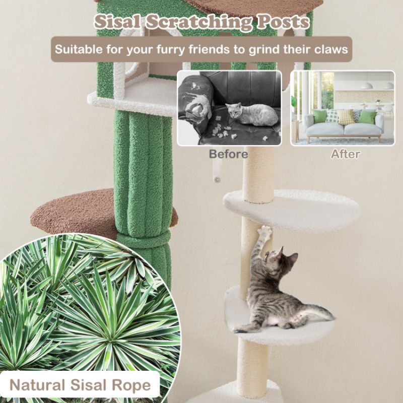 Purrfect Pet Kingdom Safe Indoor Cat Playground Tower Purrfect Pet Kingdom