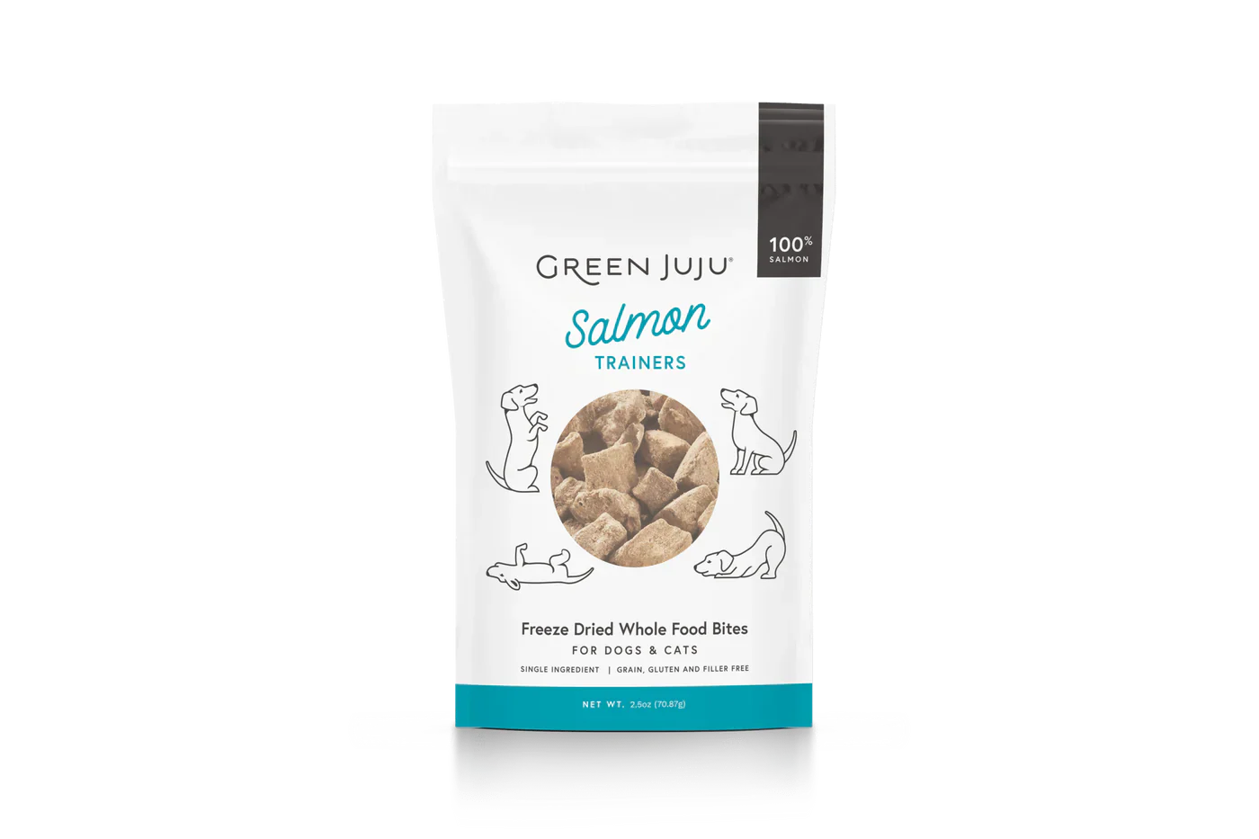 Green Juju Freeze Dried Salmon Trainer Treats 2.5oz 🐟