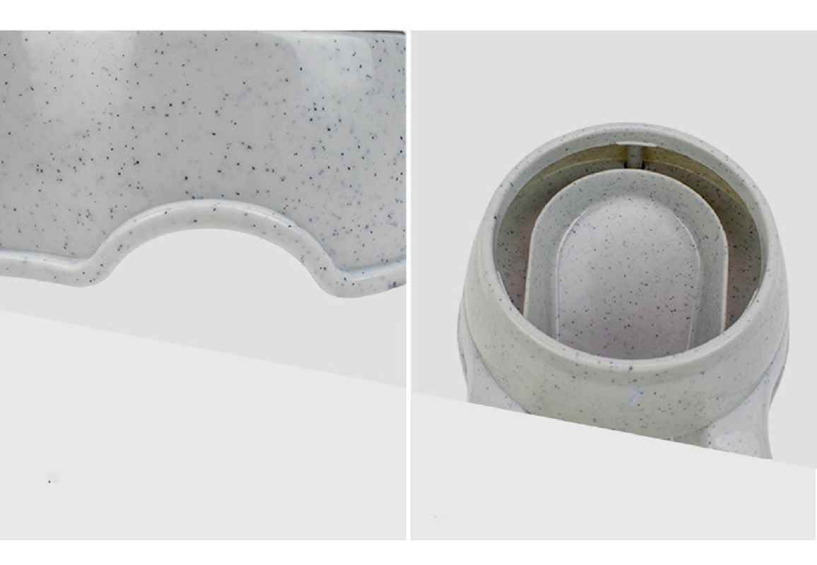 Purrfect Pet Kingdom self-dispensing pet waterer in speckled gray for automated pet hydration