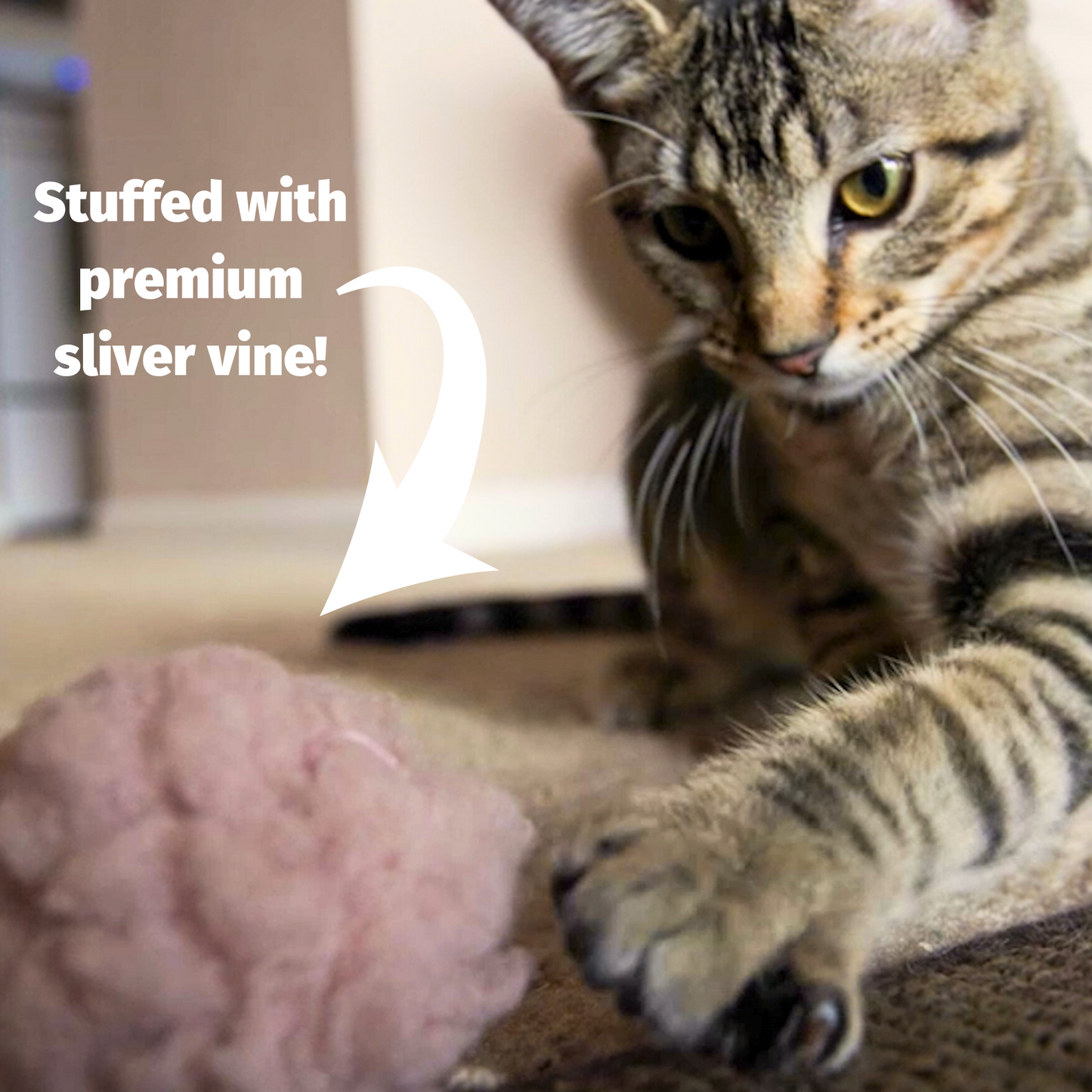 Cat Toy HuggleKats FlufferFleece Ballies Plush Toys Pack - close up product image for cat toy