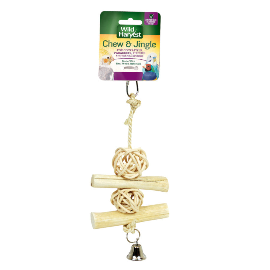 Bird Toy Wild Harvest Chew and Jingle Bells