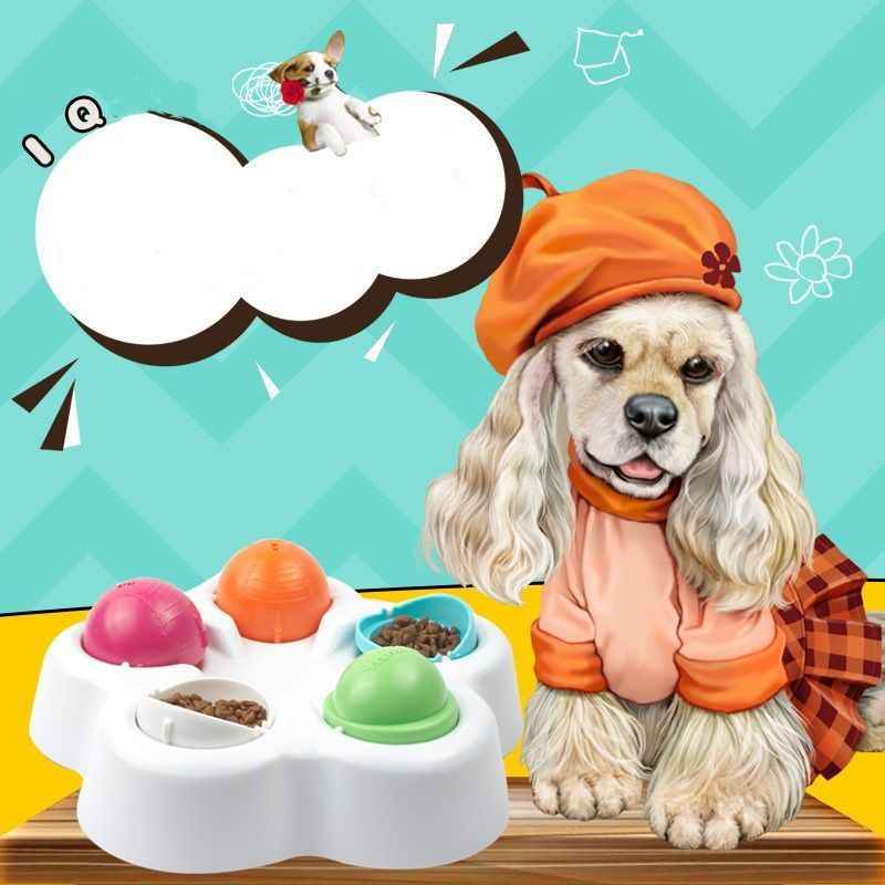 Purrfect Pet Kingdom Slow Feeding Dog Bowl for Mental Stimulation Purrfect Pet Kingdom