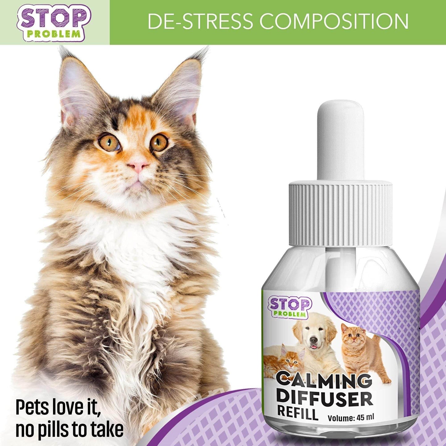 Purrfect Pet Kingdom Cat Behavior Calming Diffuser Kit Purrfect Pet Kingdom