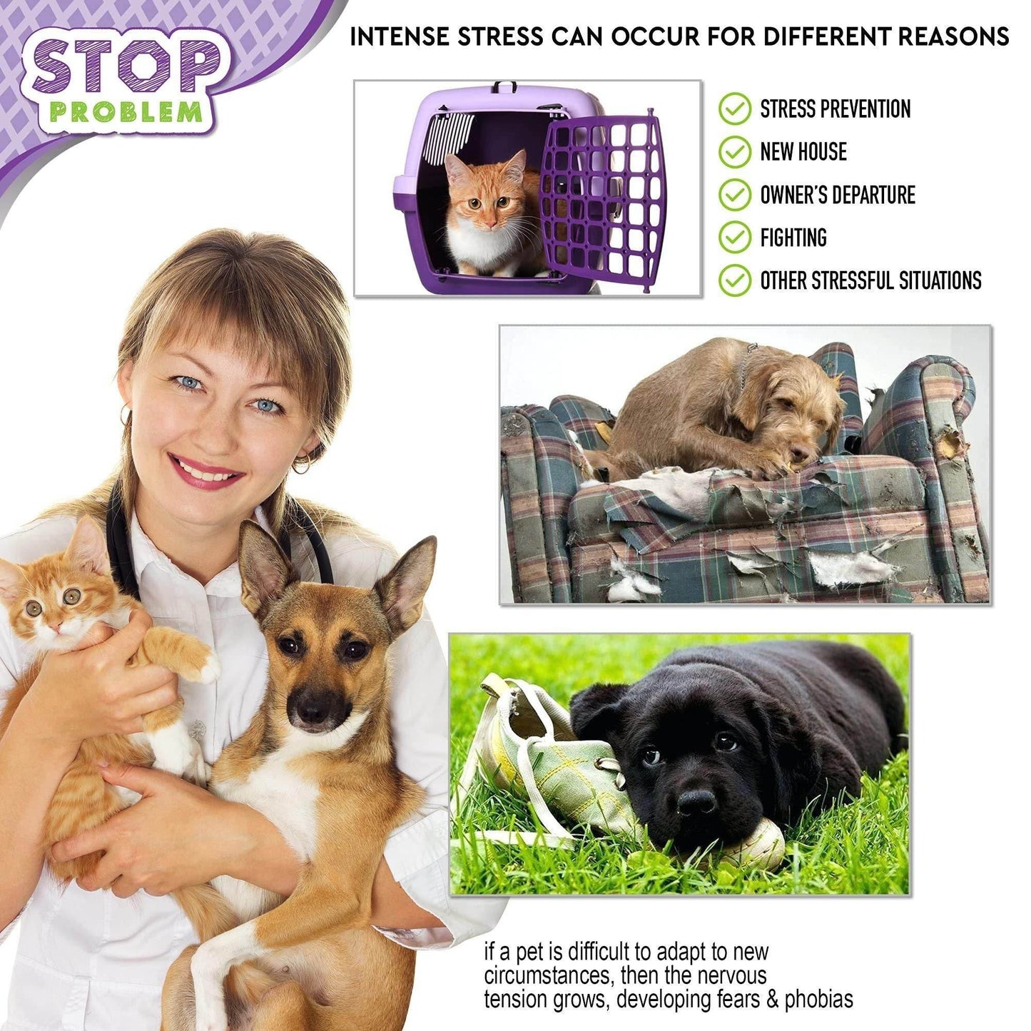 Purrfect Pet Kingdom Cat Behavior Calming Diffuser Kit Purrfect Pet Kingdom