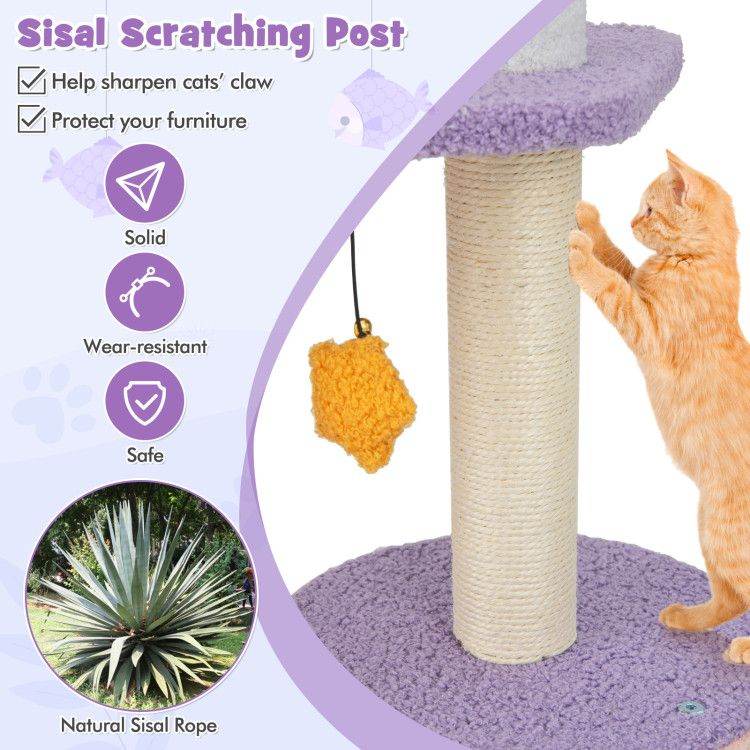 Purrfect Pet Kingdom Tall Cat Tree for Large Cats Purrfect Pet Kingdom