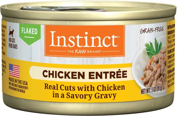 Instinct Flaked Chicken Grain Free Wet Cat Food (3oz) - Instinct Wet Cat Food - The Family Pet