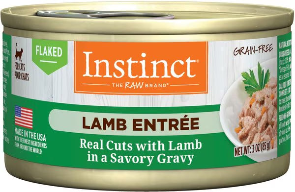Instinct Flaked Lamb Wet Cat Food (3oz) - The Family Pet