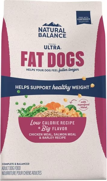 Dog Food Dry Weight Management Chicken Salmon 4lb Natural Balance ๐