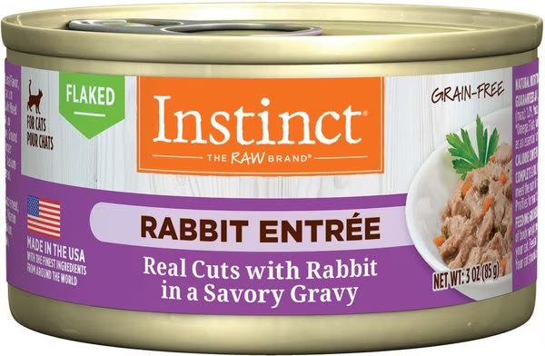 Instinct Flaked Rabbit Wet Cat Food (3oz) - Instinct Wet Cat Food - The Family Pet