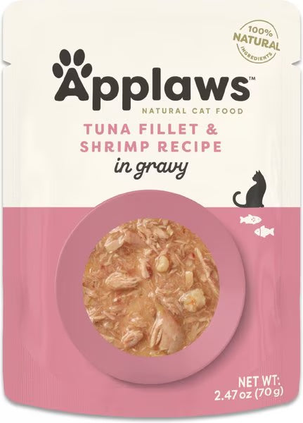 Applaws Cat Flakes Tuna & Shrimp Pouch (2.47oz) - Applaws Wet Cat Food Topper - The Family Pet