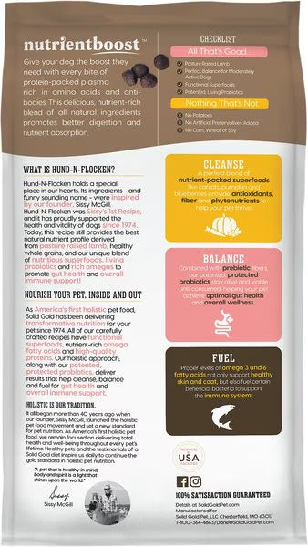 Solid Gold NutrientBoost Hund N Flocken Dog Food - Solid Gold Dry Dog Food - The Family Pet
