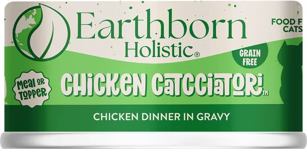 Wet Cat Food Grain Free Chicken Catcciatori 3 Oz Earthborn ✅