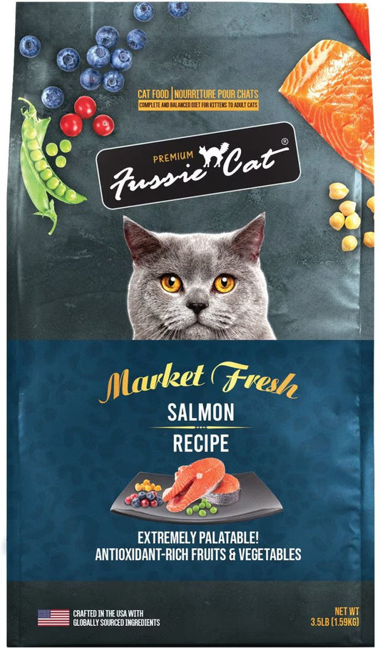 Fussie Cat Market Fresh Dry Cat Salmon (3.5lb) - Fussie Cat Dry Cat Food - The Family Pet