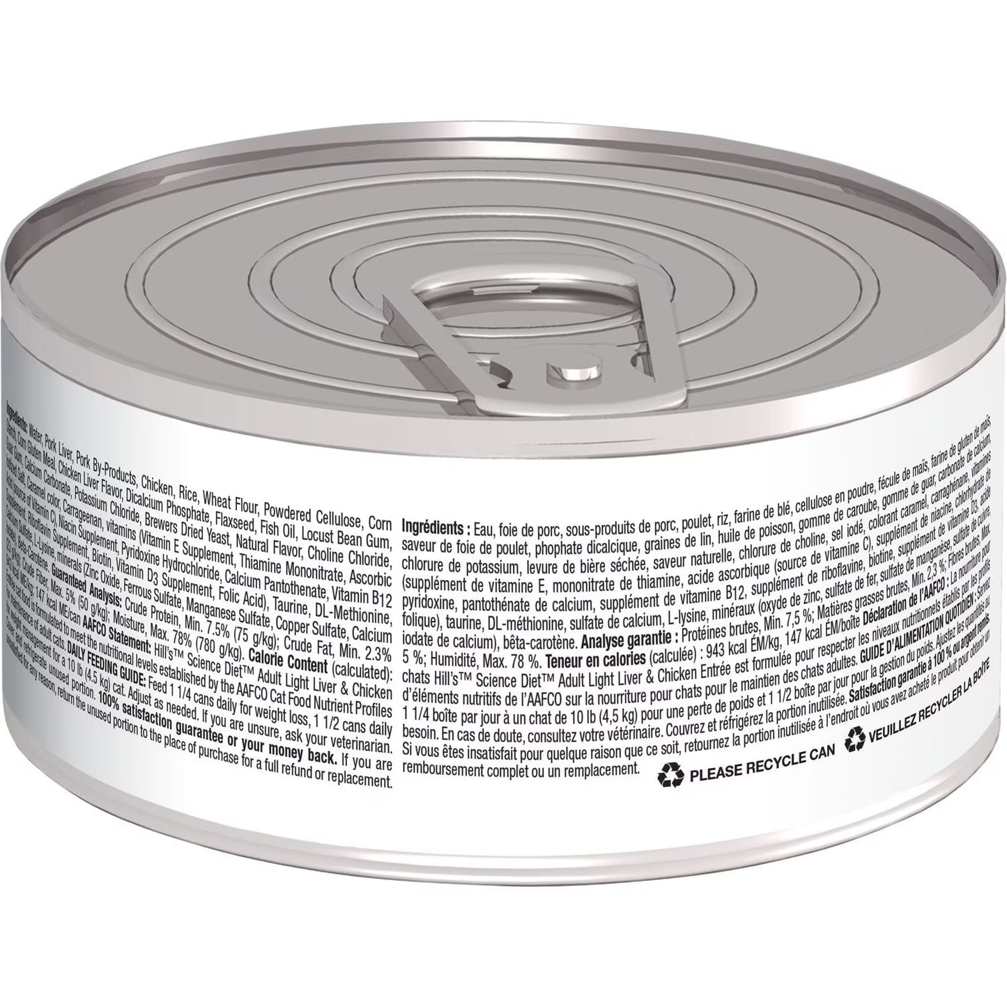 Science Diet Adult Light Liver & Chicken Entrée (5.5oz) - Wet Cat Food - The Family Pet