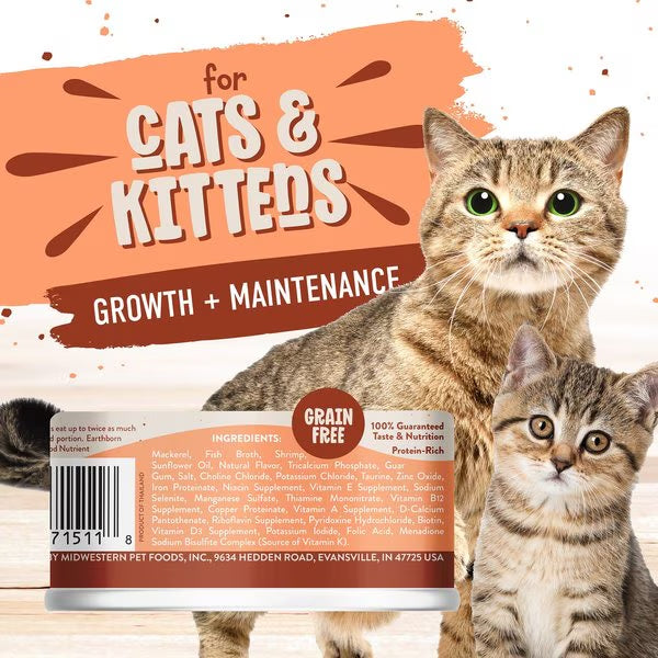 Cat Food Wet Mackerel 3oz Earthborn Catalina ๐