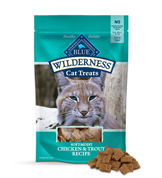 The Family Pet - Blue Buffalo Blue Wilderness Soft-Moist Cat Treats Chicken - Soft Treats
