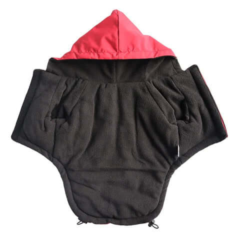 The Wild Paw waterproof dog jacket with a hood and spacious pockets for added comfort
