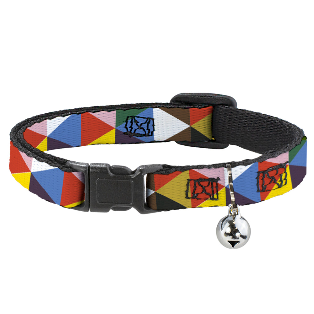 Cat Collar Breakaway Geometric Triangle Multi Color