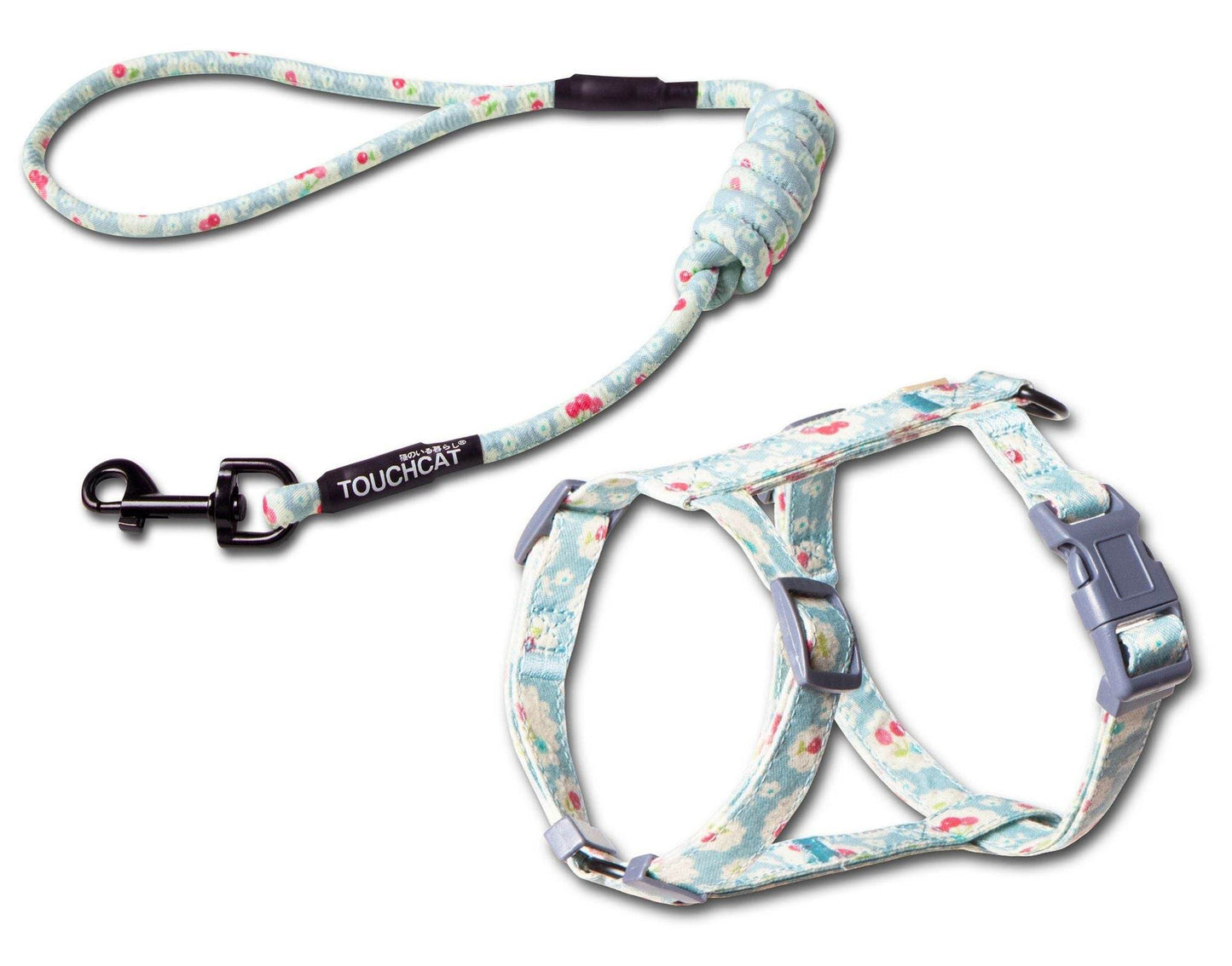 Purrfect Pet Kingdom Escape Proof Cat Harness and Leash Medium Sky Blue Purrfect Pet Kingdom