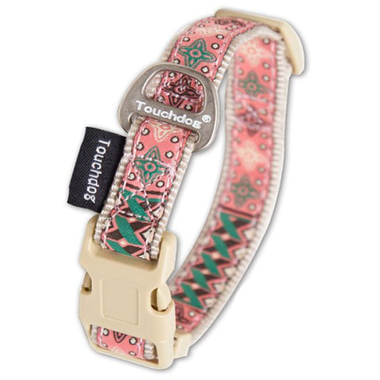 Touchdog 'Capentry Patterned' Tough Stitched Embroidered Collar and Leash
