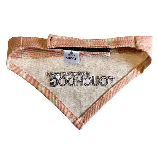 Touchdog Designer Hook-and-Loop Pet Bandana - Pink
