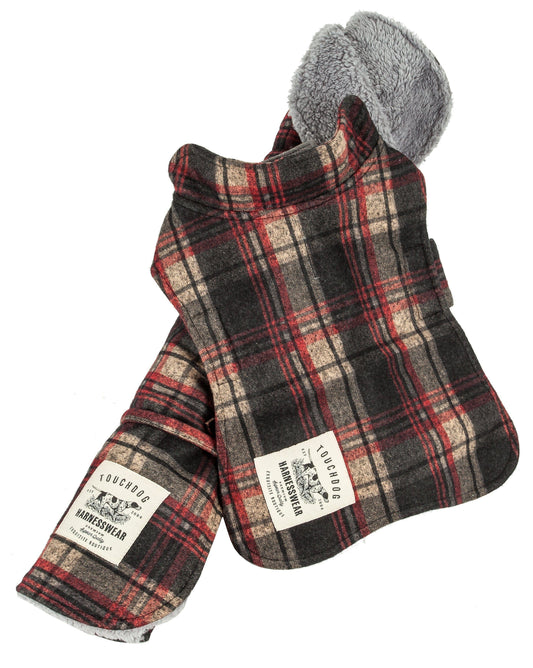 Touchdog Tartan Plaid Jacket and Mat Set