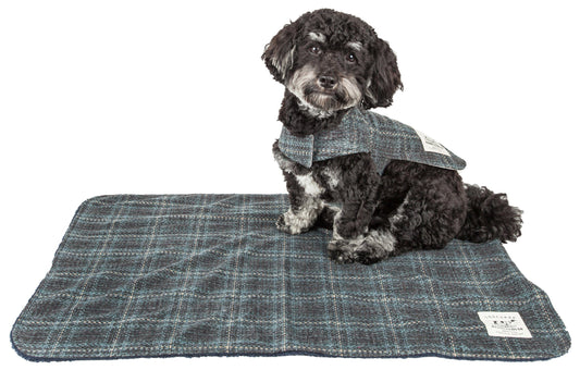 Touchdog ® 2-In-1 Windowpane Plaid Matching Dog Jacket and