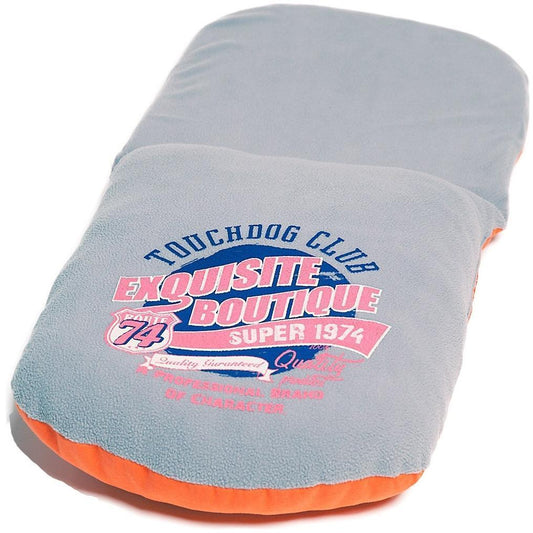 Touchdog ® 'Active-Play' Vintage Emblem Panoramic Cat Bed w/ Teaser Toy