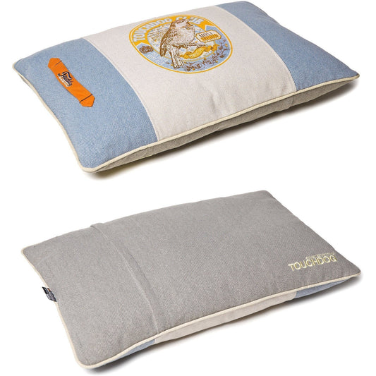 Touchdog ® 'Classical Denim' Original Fade-Printed Plush Pillow Designer Dog Bed