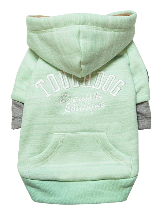 Touchdog ® Hampton Beach Ultra-Soft Blasted Cotton Hooded Dog Sweater