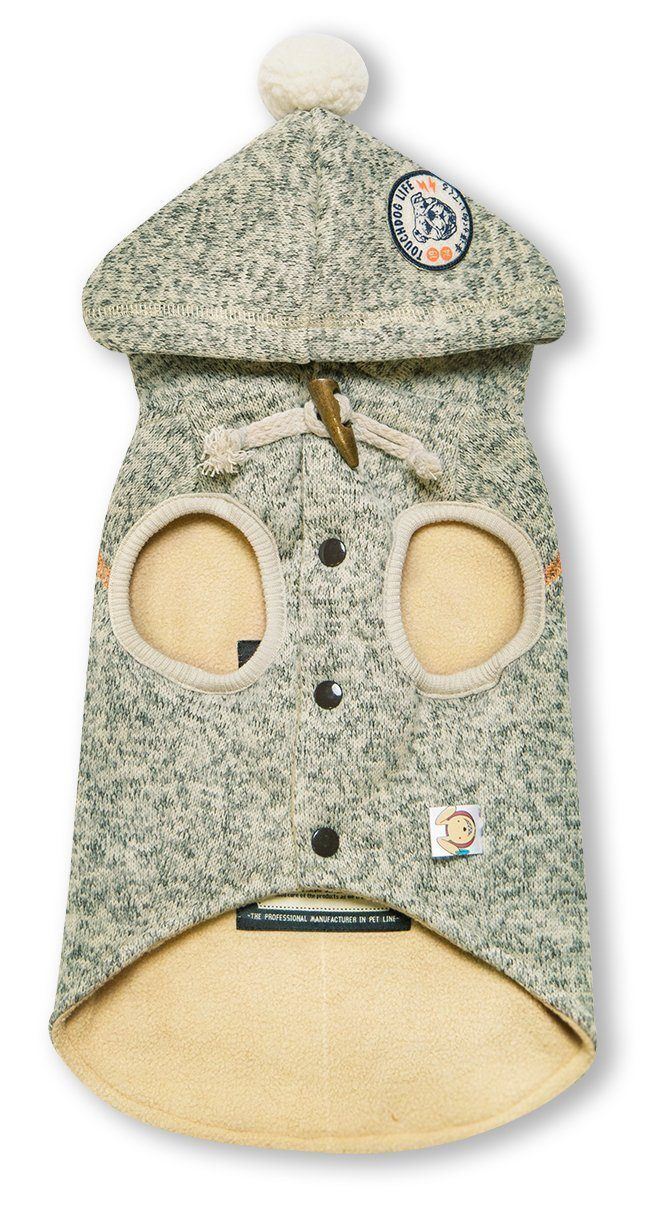 Touchdog ® Hippie Embellished Sleeveless Pompom Hooded