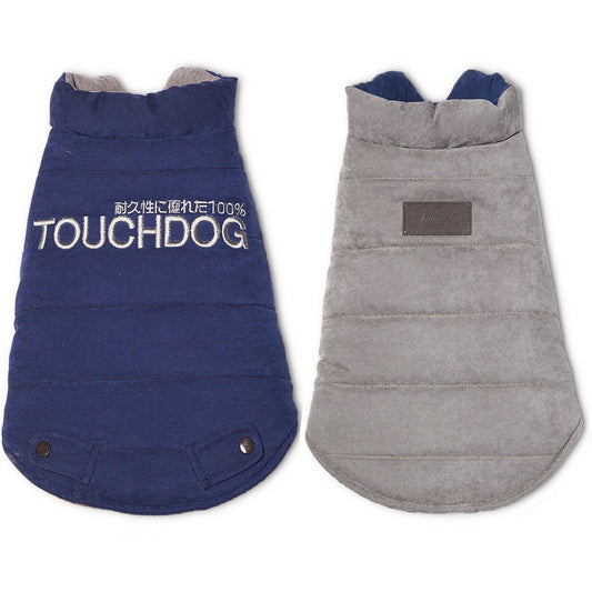 Touchdog ® Waggin Swag Ultra-Plush Insulated and Reversible Dog Coat