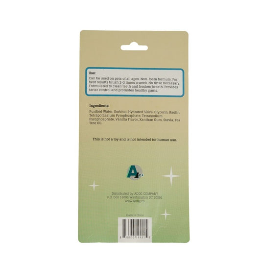 Dog Grooming Triple Headed Toothbrush with All-Natural Essen - detail product image for dog grooming