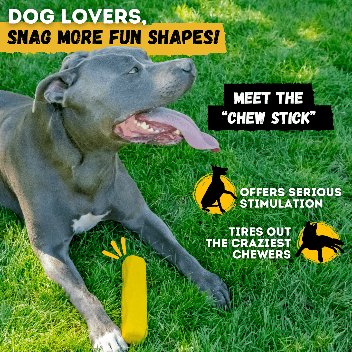 Monster K9 Tug Rings Dog Toy ๐ช