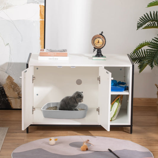 Hidden Cat Litter Box Enclosure