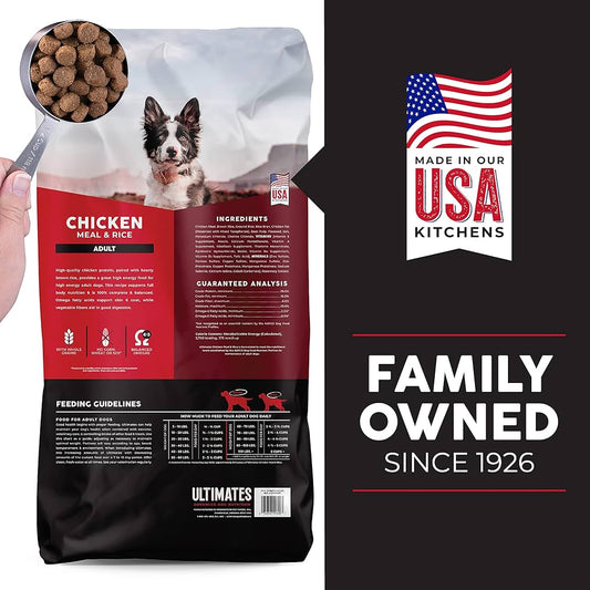 Ultimates Adult Chicken Meal & Brown Rice Dry Dog Food (28lb)