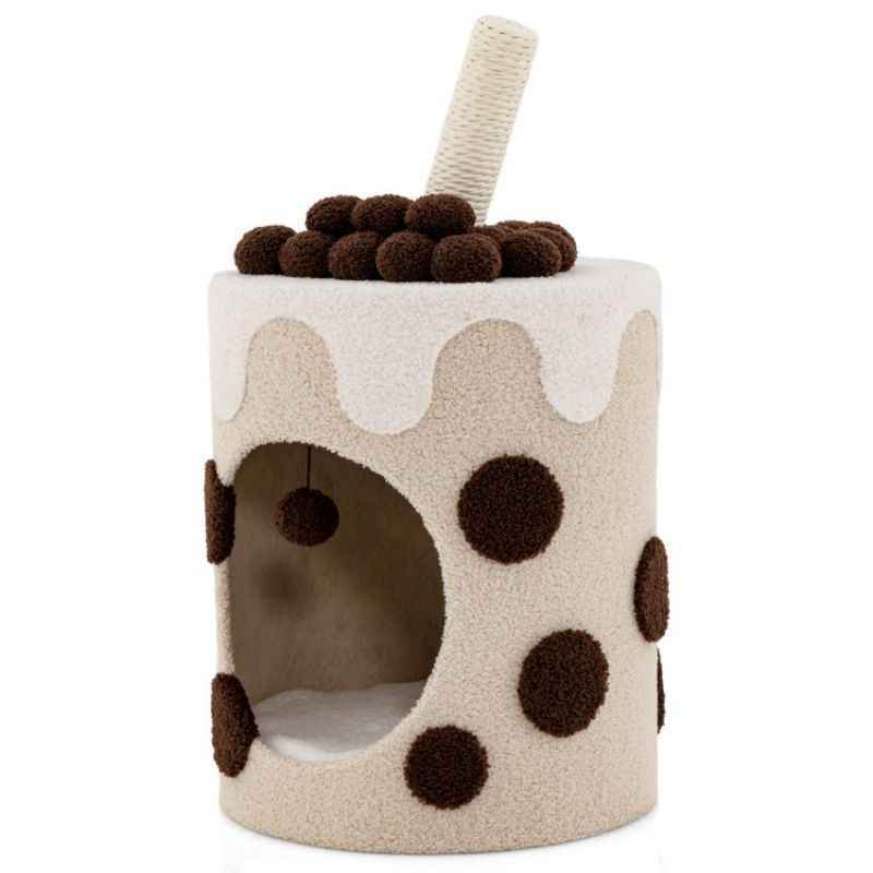 Purrfect Pet Kingdom Unique Cat Tree with Cozy Hideaway Purrfect Pet Kingdom