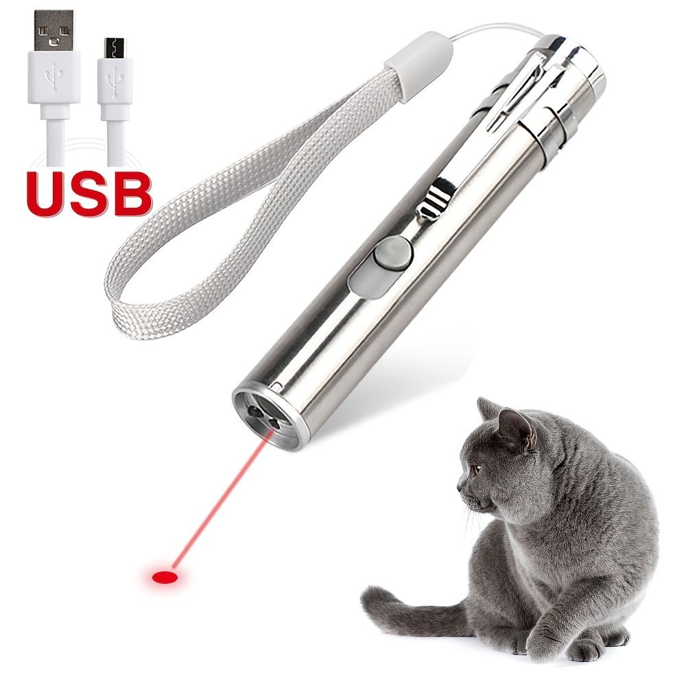 Purrfect Pet Kingdom USB Rechargeable Laser Pointer for Cats Purrfect Pet Kingdom