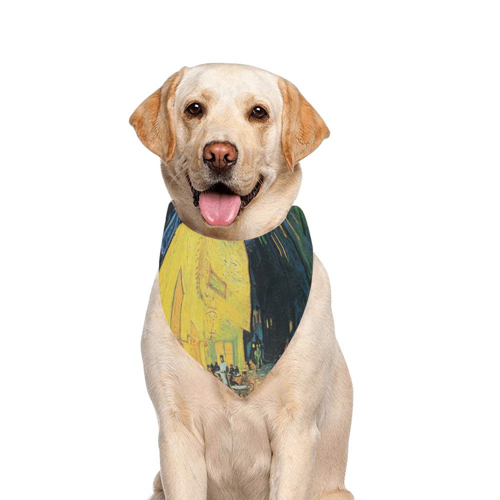 Pet Apparel Van Gogh Cafe Terrace At Night Double-Sided - close up product image for pet apparel