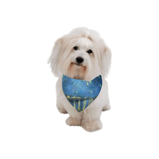 Pet Apparel Van Gogh Starry Night Over The Rhone for Comfort - detail product image for pet apparel