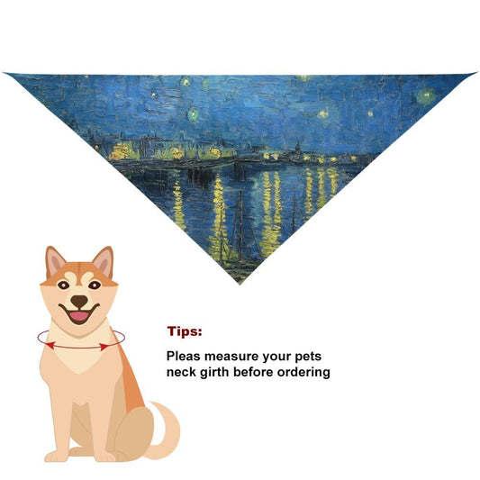 Pet Supply Van Gogh Starry Night Over The Rhone Scarf Essent - detail product image for pet supply