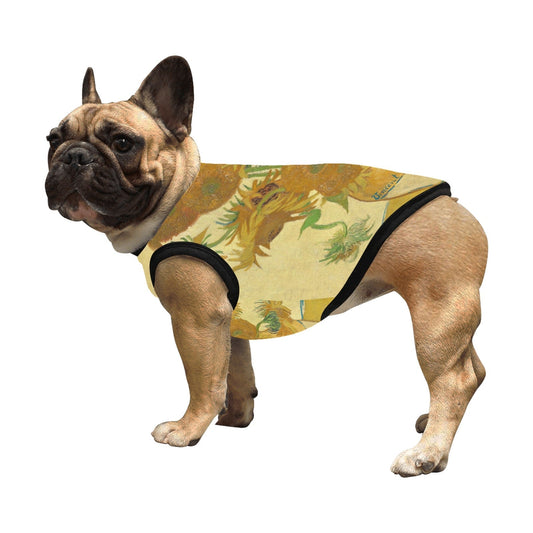 Pet Supply Van Gogh Sunflowers Tank Top for Daily Use t main product image for dogs and cats