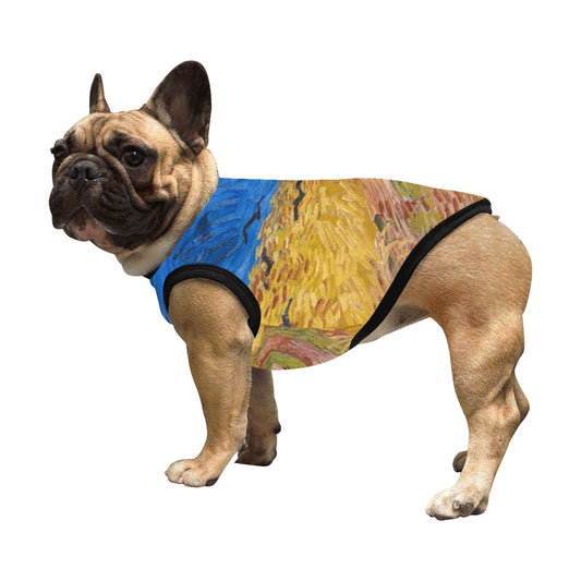 Pet Supply Van Gogh Wheatfield with Crows Tank Top l main product image for dogs and cats