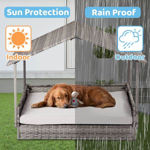 Purrfect Pet Kingdom Canopy Dog Bed for Medium Pets Purrfect Pet Kingdom