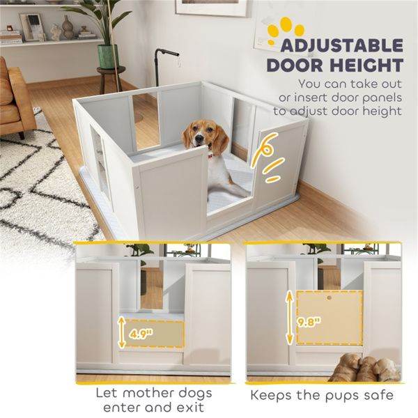 Purrfect Pet Kingdom Indoor Dog House with Playpen Purrfect Pet Kingdom