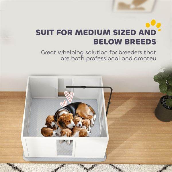 Purrfect Pet Kingdom Indoor Dog House with Playpen Purrfect Pet Kingdom