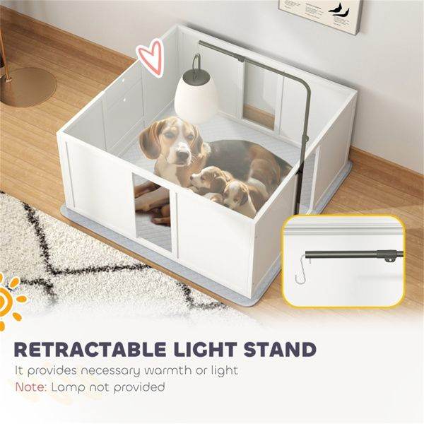 Purrfect Pet Kingdom Indoor Dog House with Playpen Purrfect Pet Kingdom